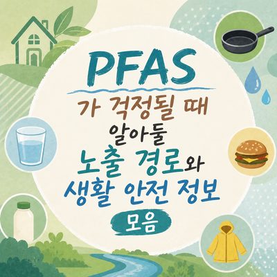 PFAS가 걱정될 때 알아둘 노출 경로와 생활 안전 정보 모음