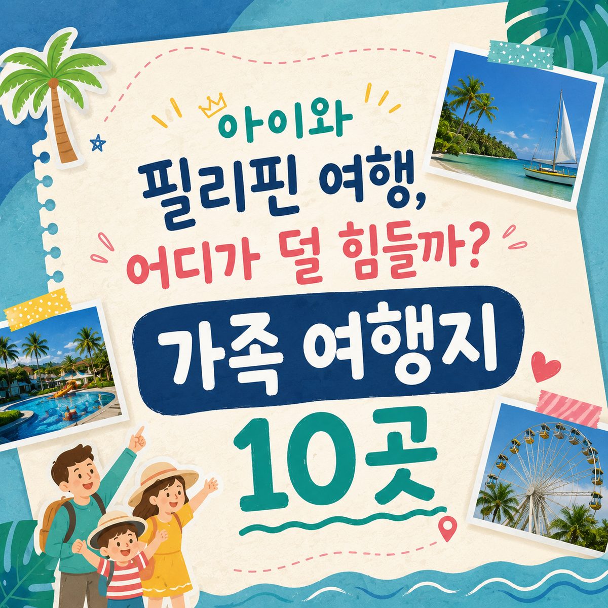아이와 필리핀 여행, 어디가 덜 힘들까? 가족 여행지 10곳