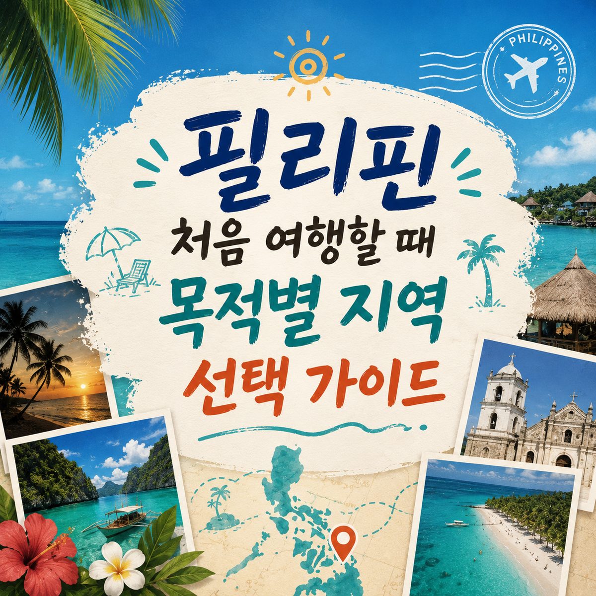 필리핀 처음 여행할 때 목적별 지역 선택 가이드
