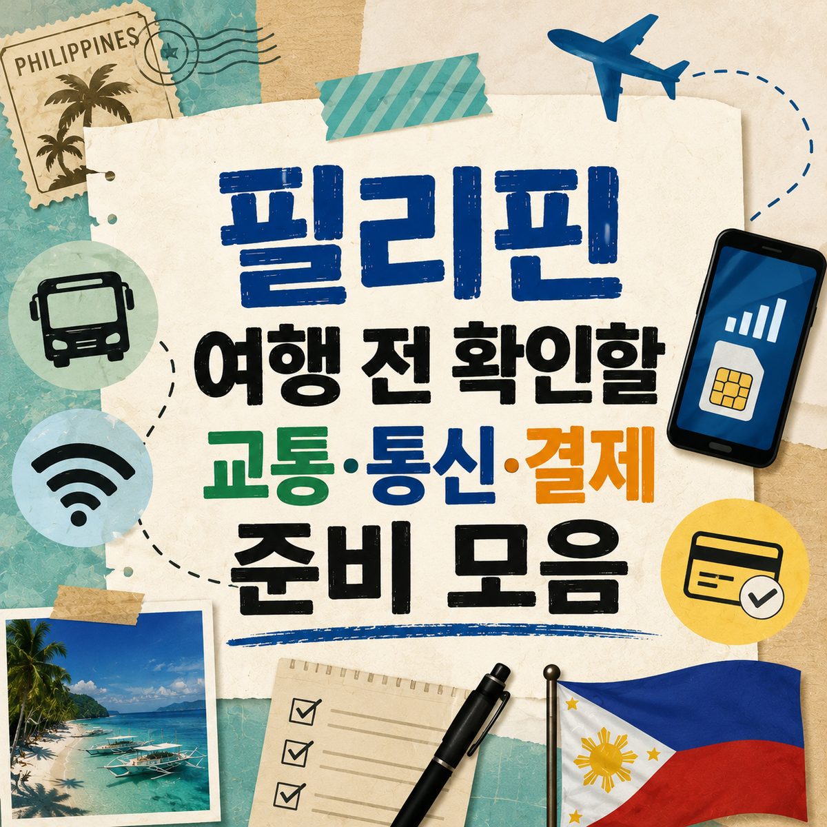 필리핀 여행 전 확인할 교통·통신·결제 준비 모음
