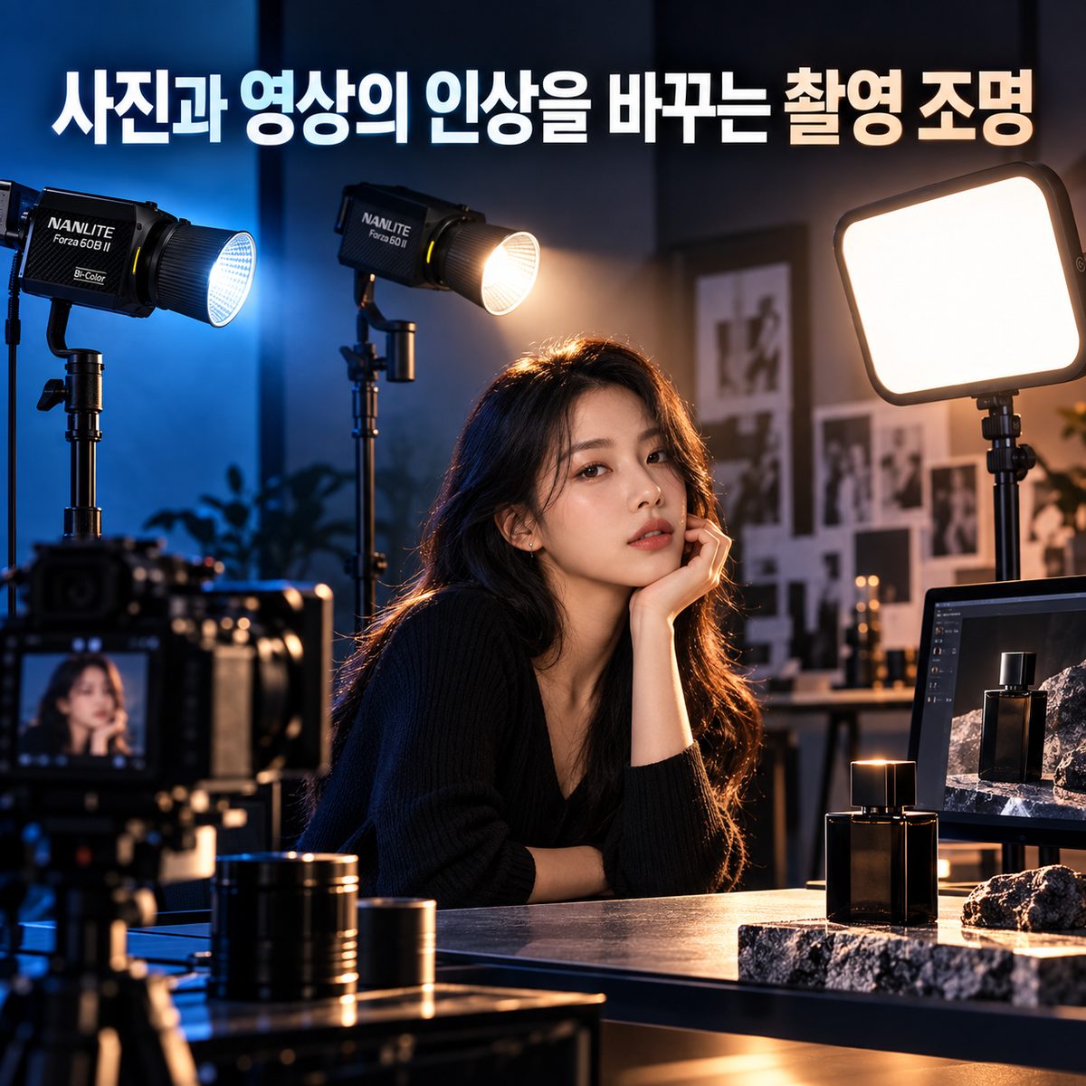 사진과 영상의 인상을 바꾸는 촬영 조명