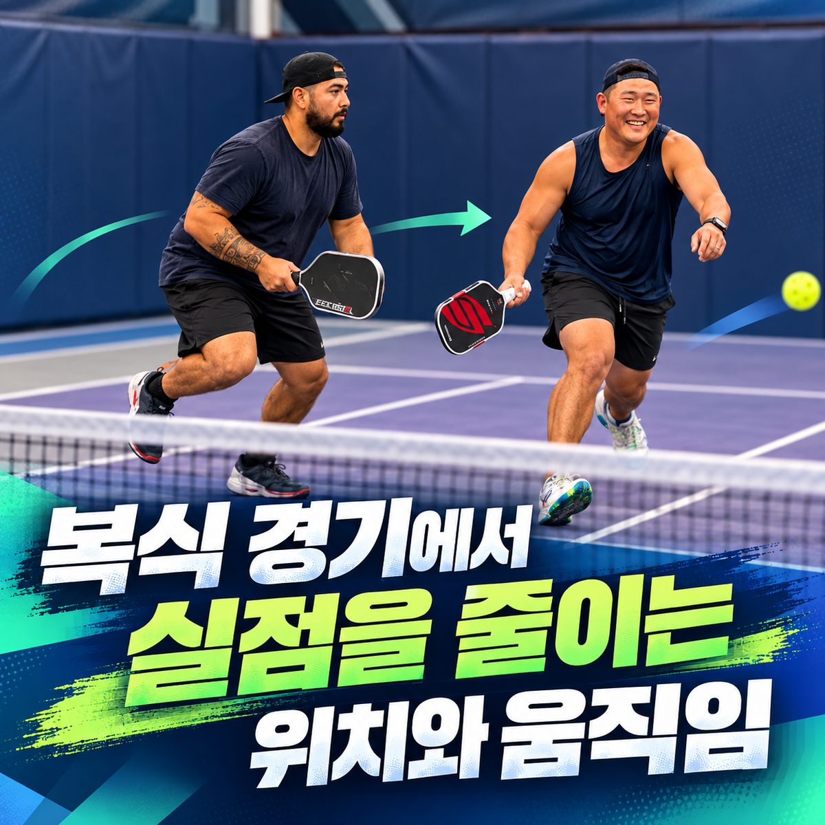 복식 경기에서 실점을 줄이는 위치와 움직임