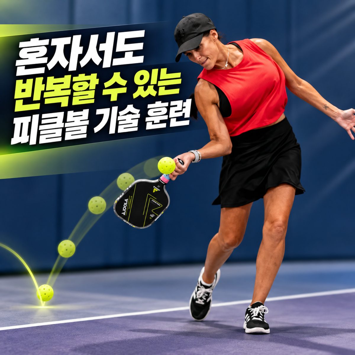 혼자서도 반복할 수 있는 피클볼 기술 훈련