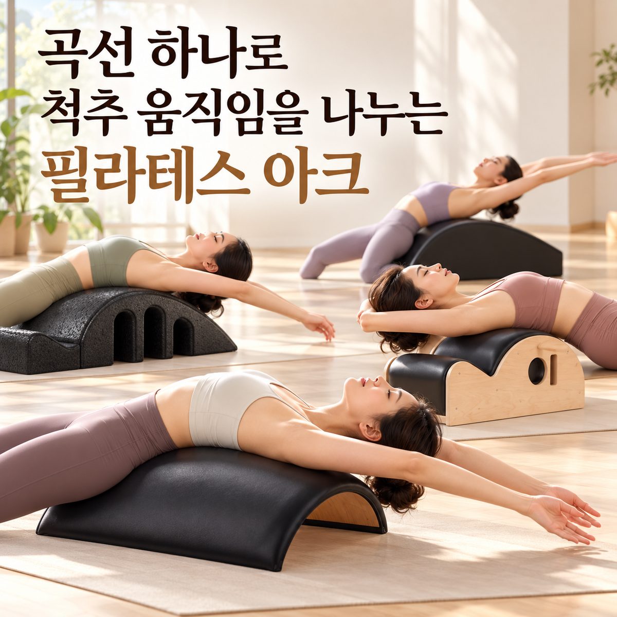 곡선 하나로 척추 움직임을 나누는 필라테스 아크