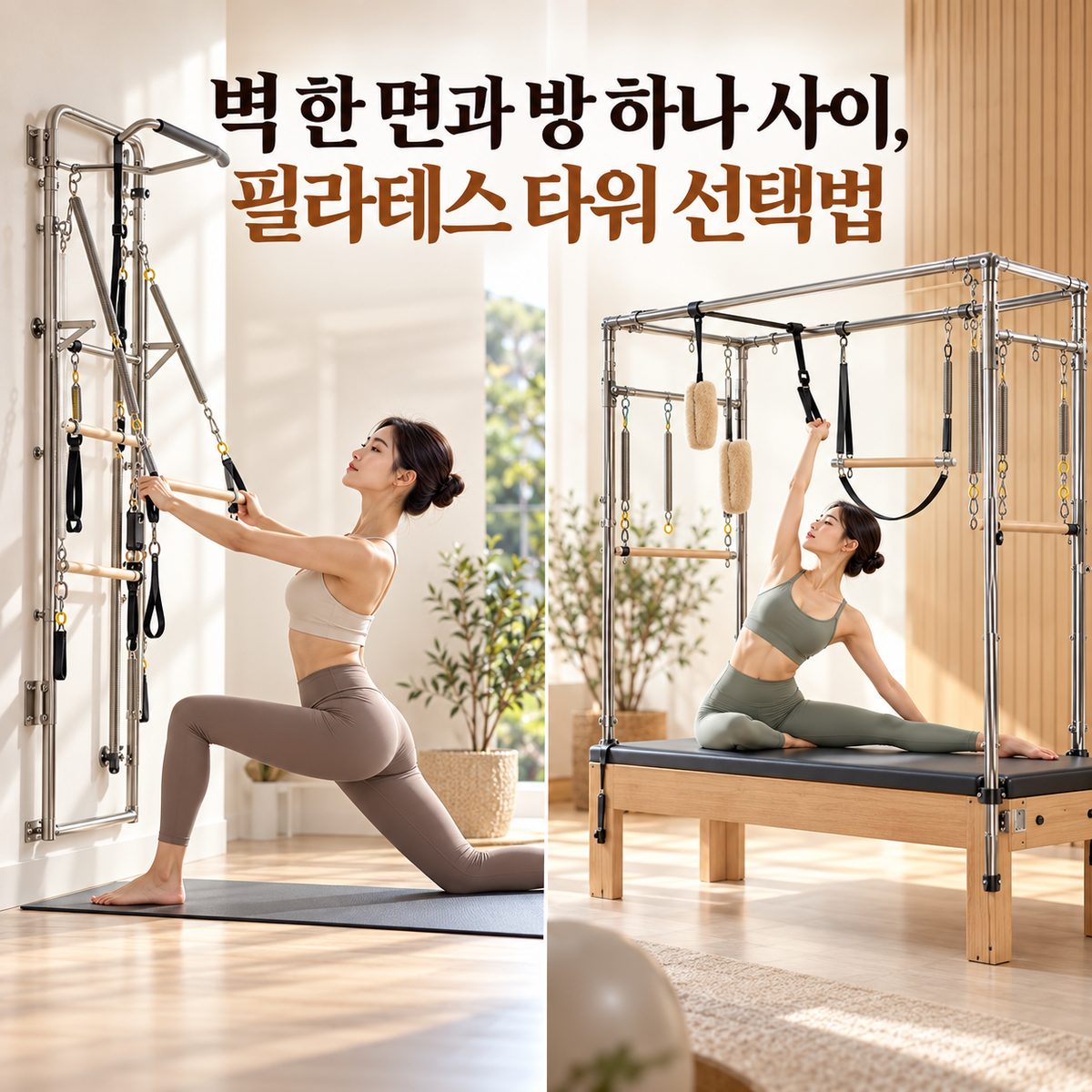 Choosing a Pilates Tower: Between One Wall and One Room