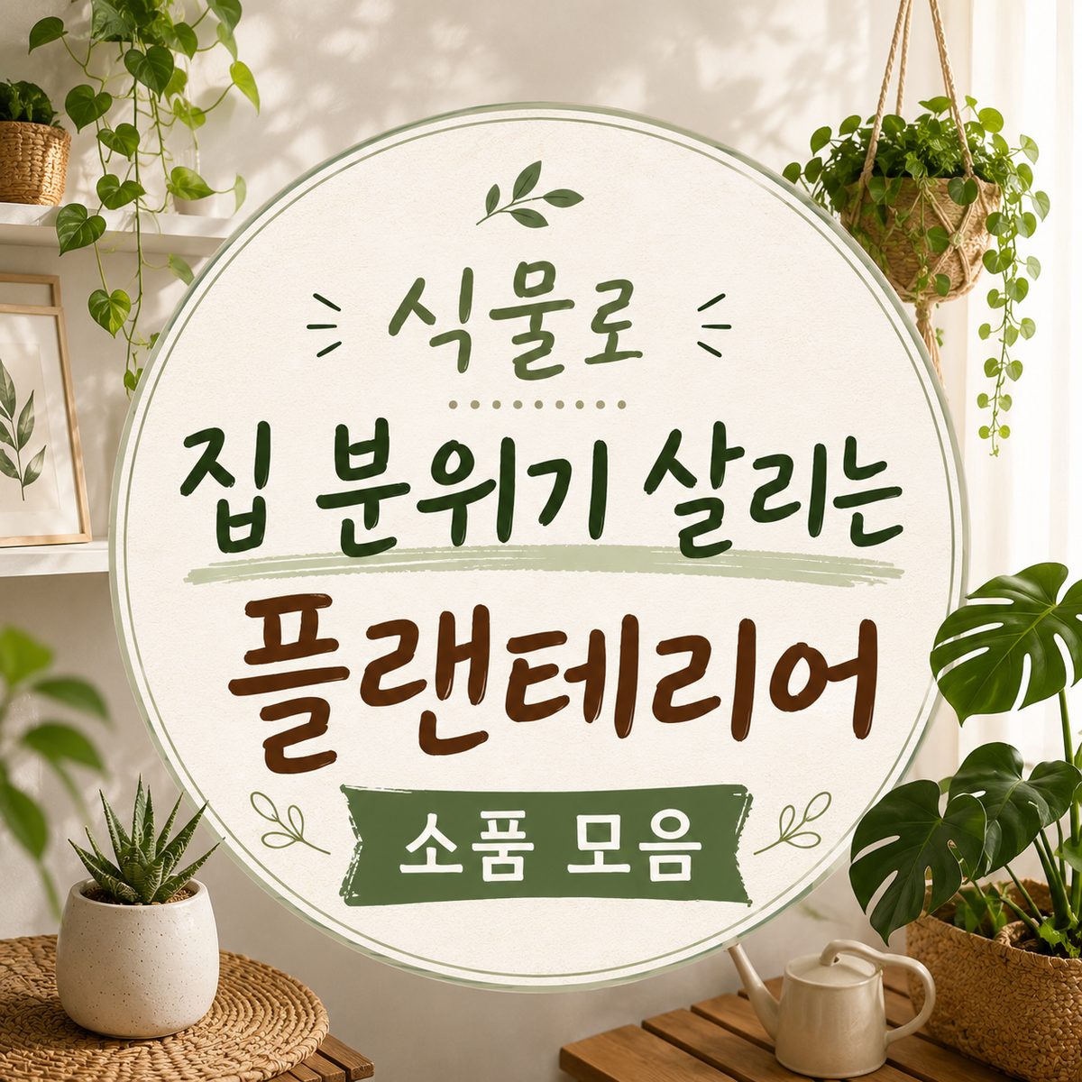 식물로 집 분위기 살리는 플랜테리어 소품 모음