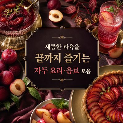 새콤한 과육을 끝까지 즐기는 자두 요리·음료 모음