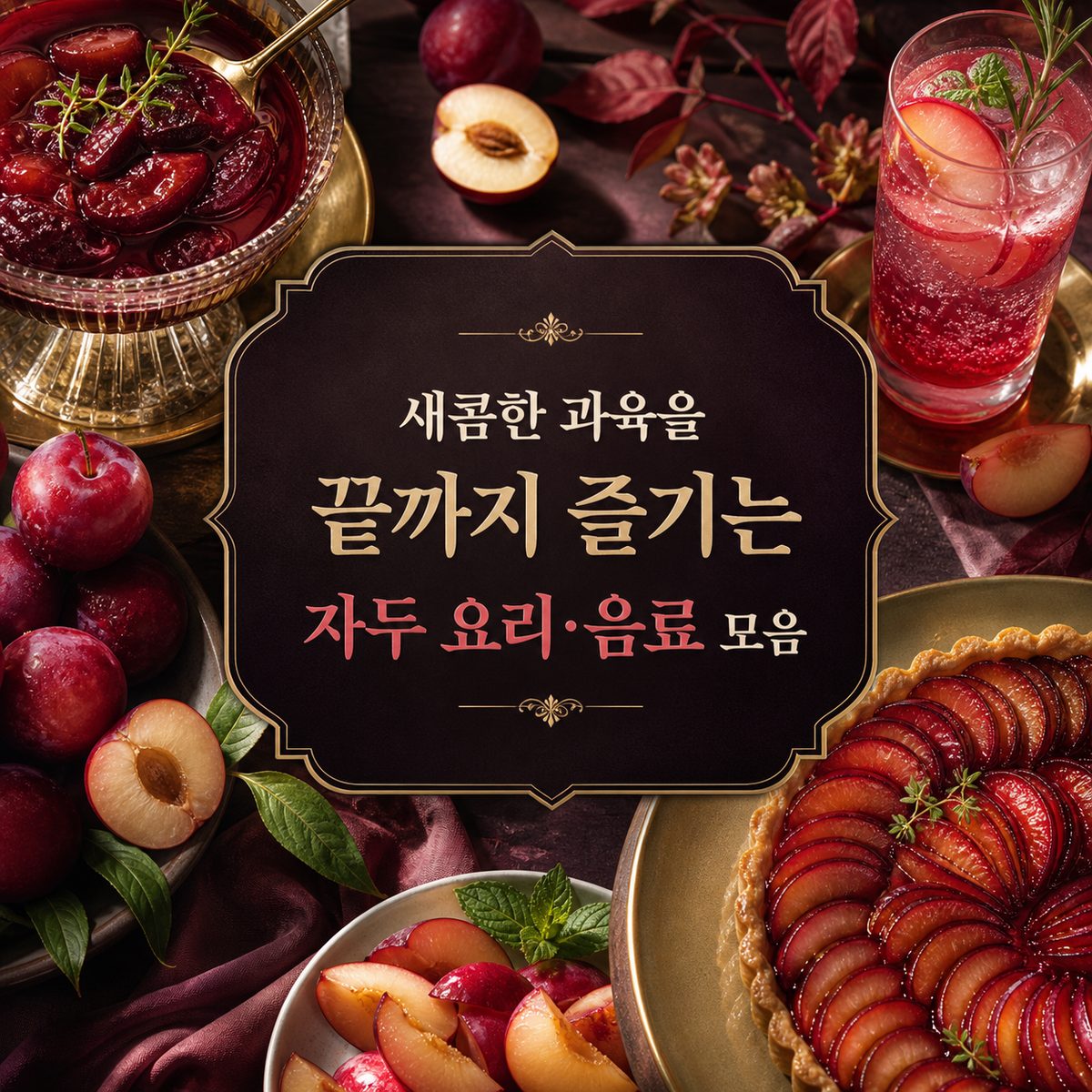 새콤한 과육을 끝까지 즐기는 자두 요리·음료 모음