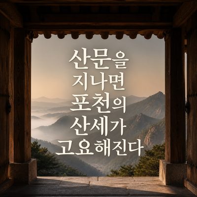 산문을 지나면 포천의 산세가 고요해진다
