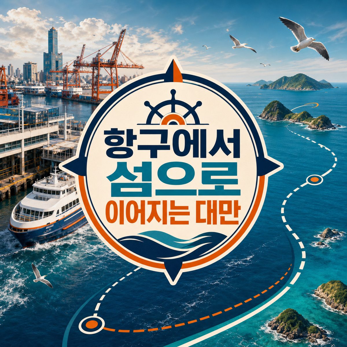 항구에서 섬으로 이어지는 대만