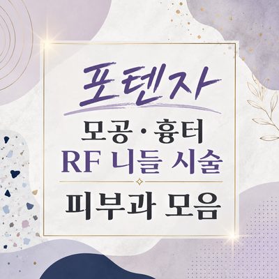 포텐자 모공·흉터 RF 니들 시술 피부과 모음