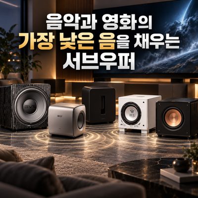 음악과 영화의 가장 낮은 음을 채우는 서브우퍼