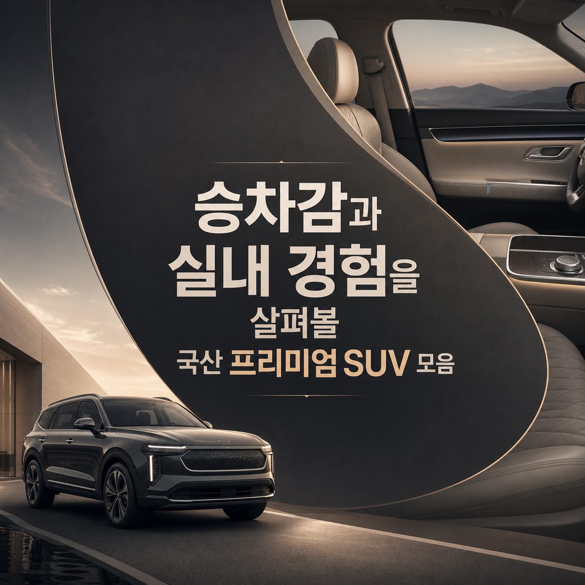 승차감과 실내 경험을 살펴볼 국산 프리미엄 SUV 모음