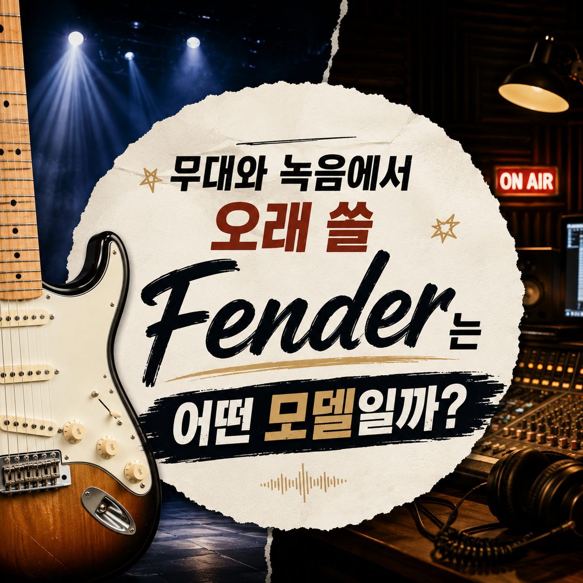 무대와 녹음에서 오래 쓸 Fender는 어떤 모델일까?