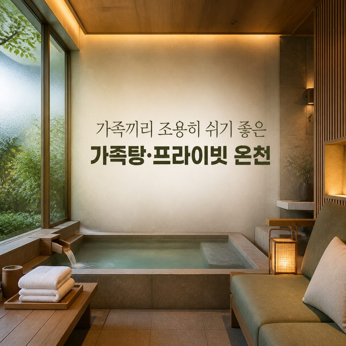 가족끼리 조용히 쉬기 좋은 가족탕·프라이빗 온천