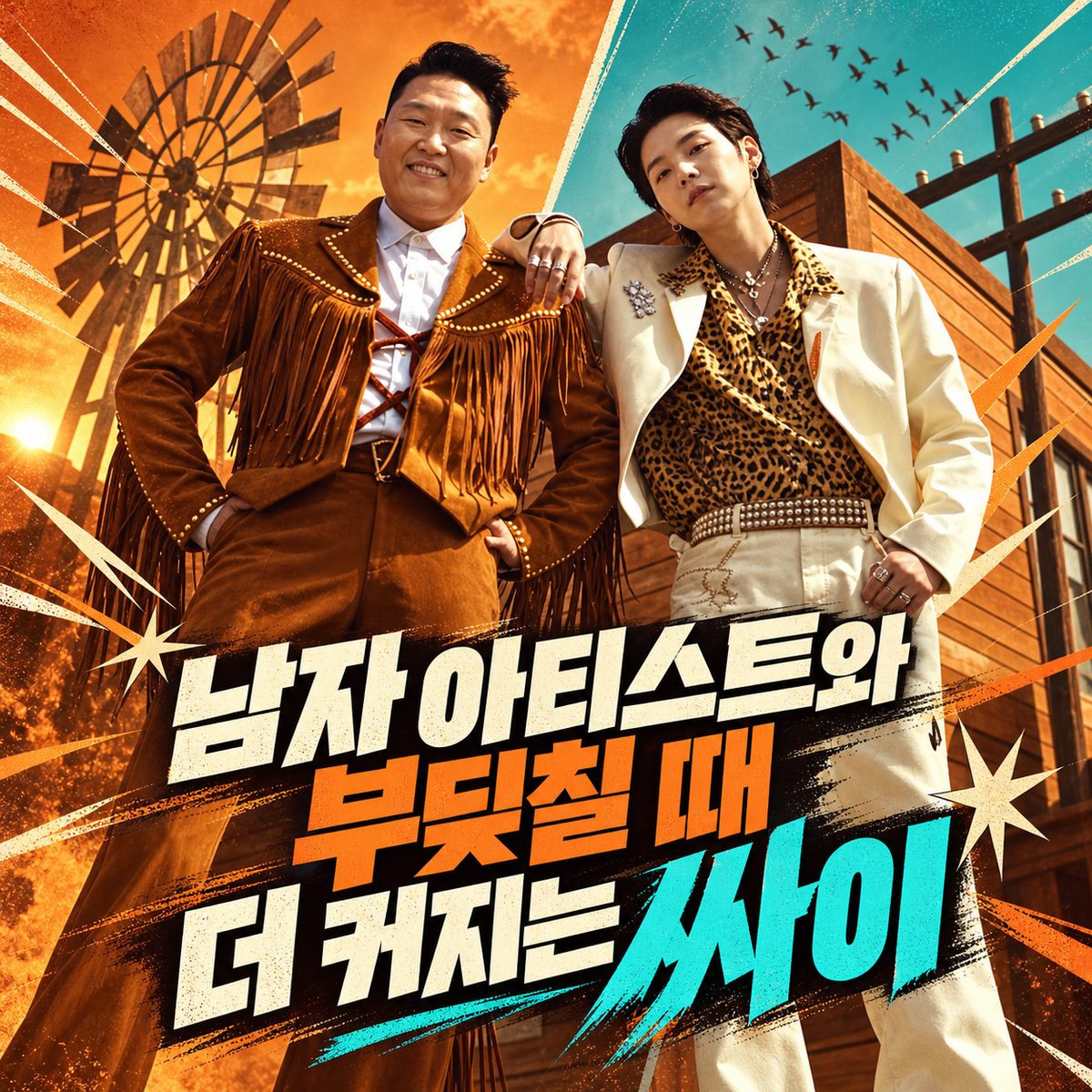 남자 아티스트와 부딪칠 때 더 커지는 싸이