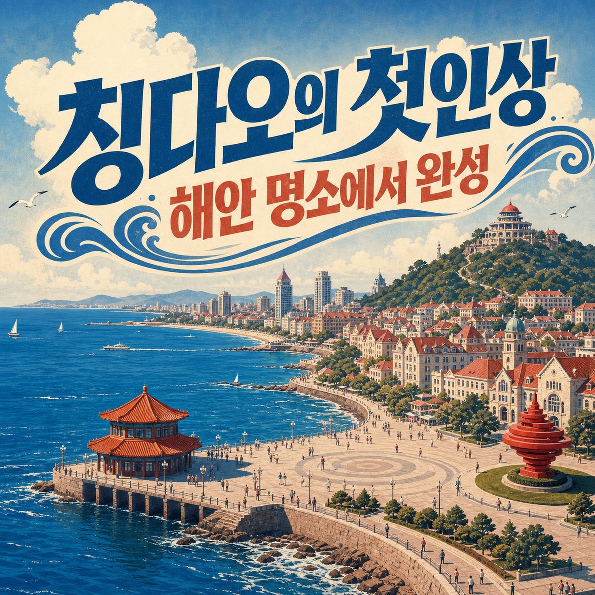 칭다오의 첫인상을 완성하는 해안 명소
