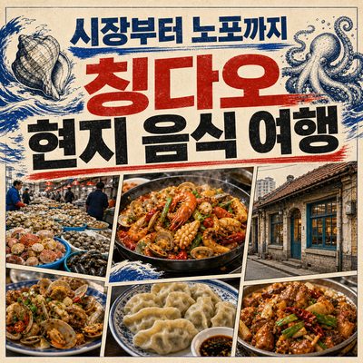 시장부터 노포까지 이어지는 칭다오 현지 음식 여행