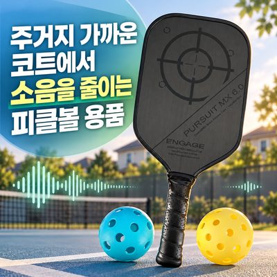 주거지 가까운 코트에서 소음을 줄이는 피클볼 용품