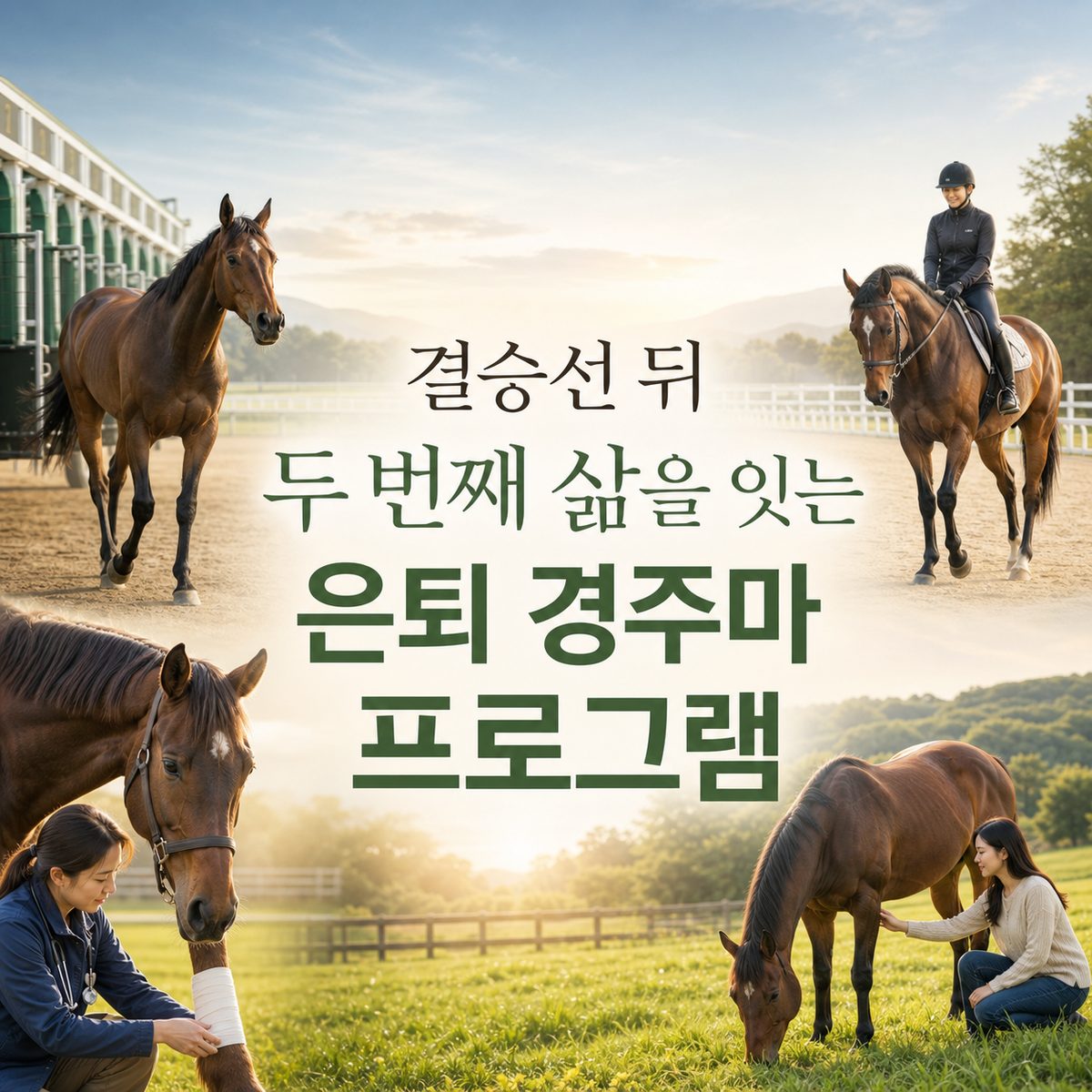 결승선 뒤 두 번째 삶을 잇는 은퇴 경주마 프로그램
