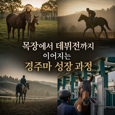 목장에서 데뷔전까지 이어지는 경주마 성장 과정