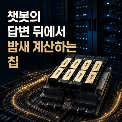 챗봇의 답변 뒤에서 밤새 계산하는 칩