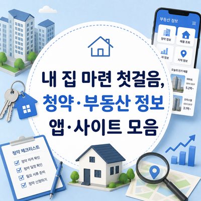 내 집 마련 첫걸음, 청약·부동산 정보 앱·사이트 모음