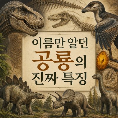 이름만 알던 공룡의 진짜 특징