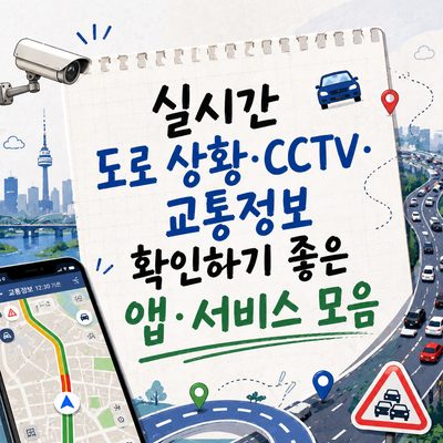 실시간 도로 상황·CCTV·교통정보 확인하기 좋은 앱·서비스 모음