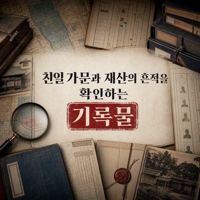 친일 가문과 재산의 흔적을 확인하는 기록물