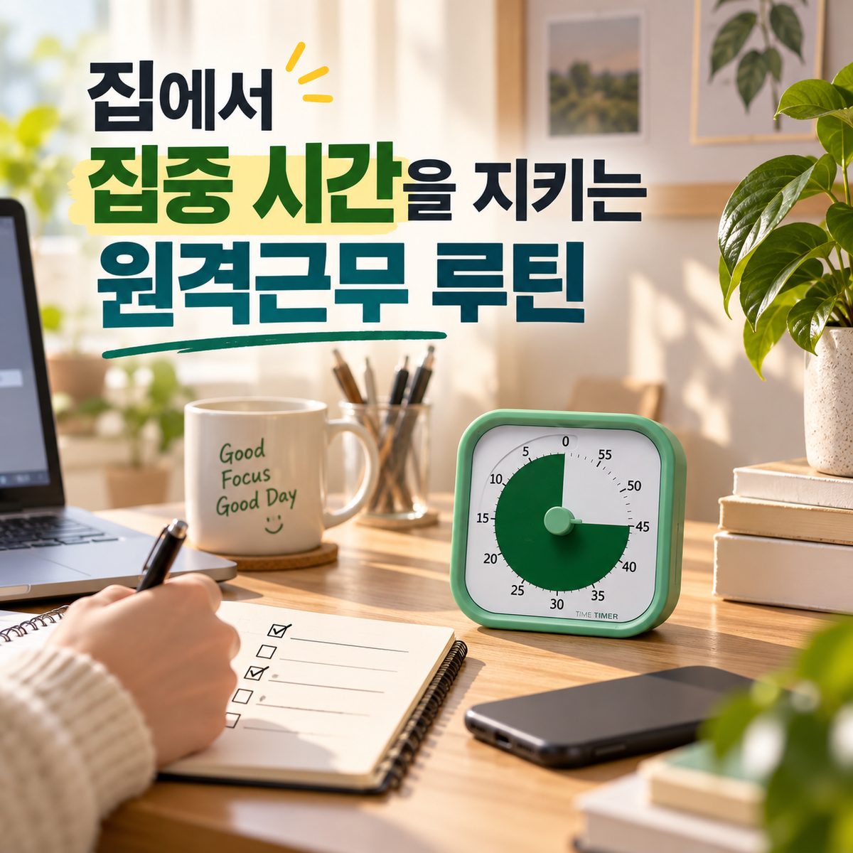 집에서 집중 시간을 지키는 원격근무 루틴