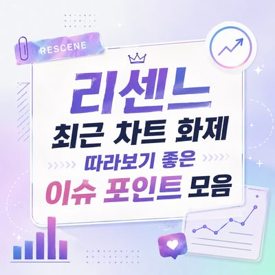 리센느 최근 차트 화제 따라보기 좋은 이슈 포인트 모음