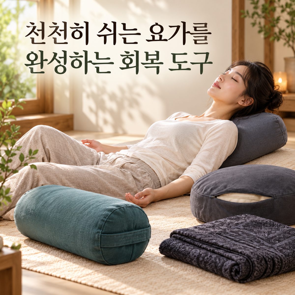 천천히 쉬는 요가를 완성하는 회복 도구