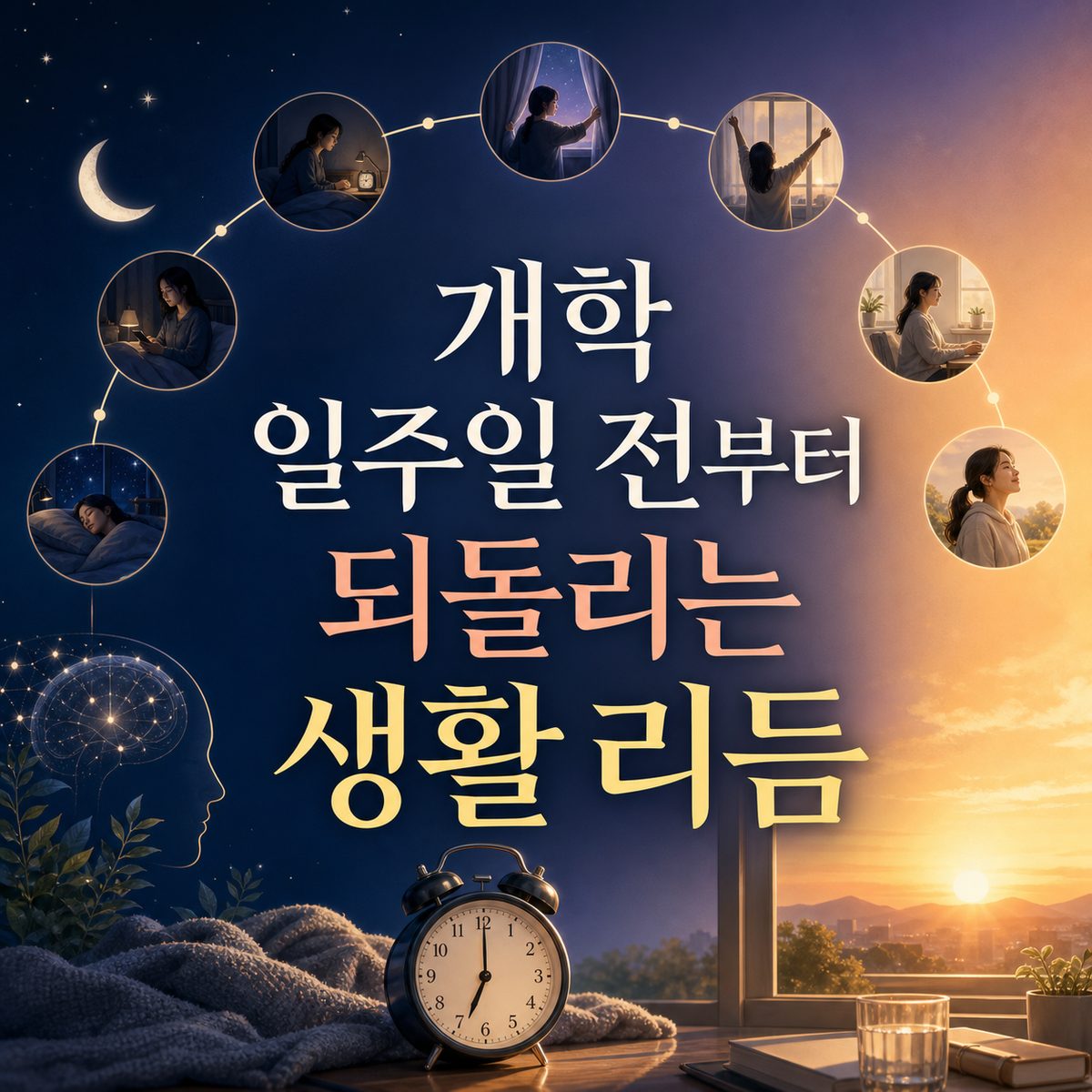 개학 일주일 전부터 되돌리는 생활 리듬