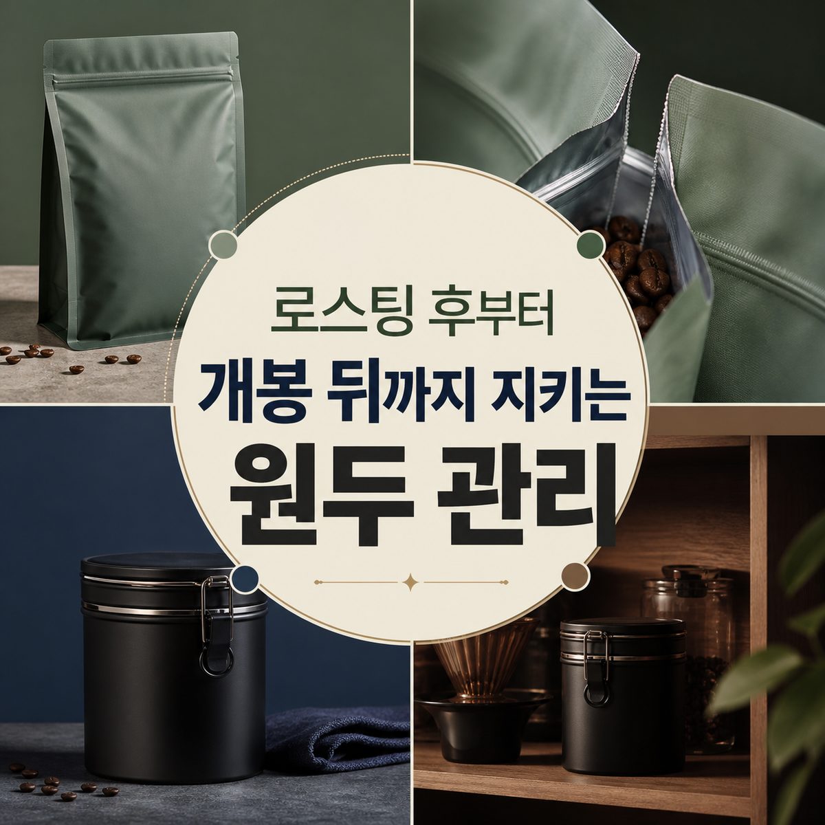 로스팅 후부터 개봉 뒤까지 지키는 원두 관리