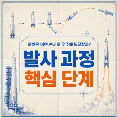 로켓은 어떤 순서로 우주에 도달할까? 발사 과정 핵심 단계