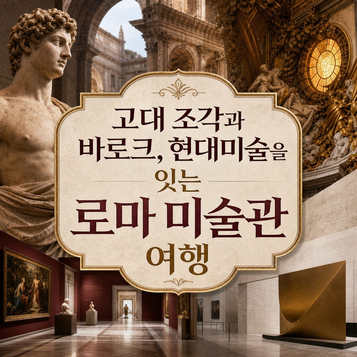 고대 조각과 바로크, 현대미술을 잇는 로마 미술관 여행