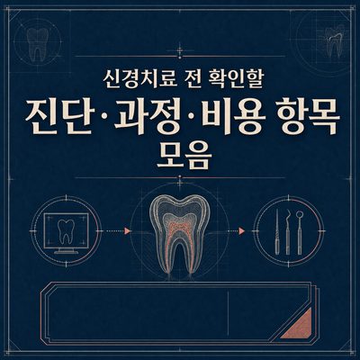 신경치료 전 확인할 진단·과정·비용 항목 모음