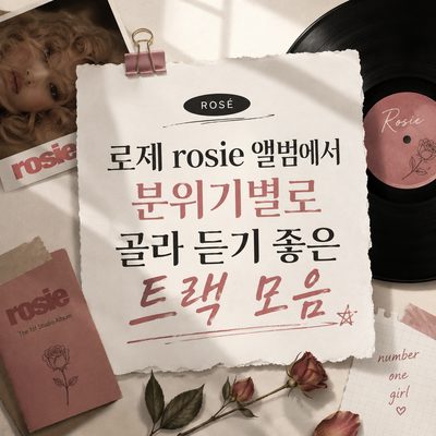 로제 rosie 앨범에서 분위기별로 골라 듣기 좋은 트랙 모음