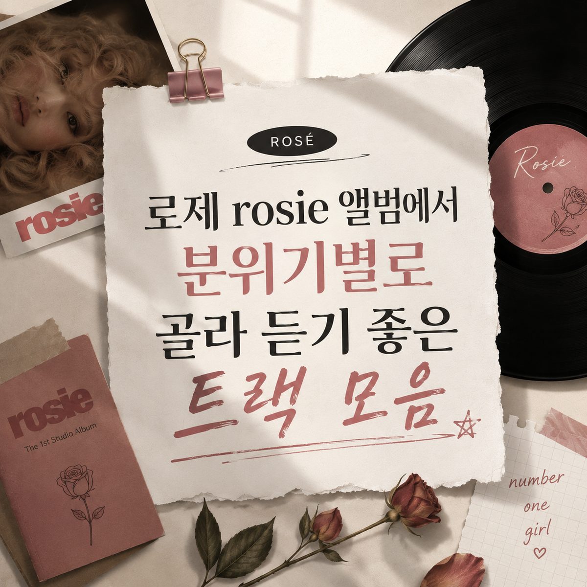 로제 rosie 앨범에서 분위기별로 골라 듣기 좋은 트랙 모음