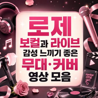 로제 보컬과 라이브 감성 느끼기 좋은 무대·커버 영상 모음