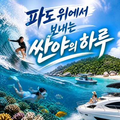 파도 위에서 보내는 싼야의 하루
