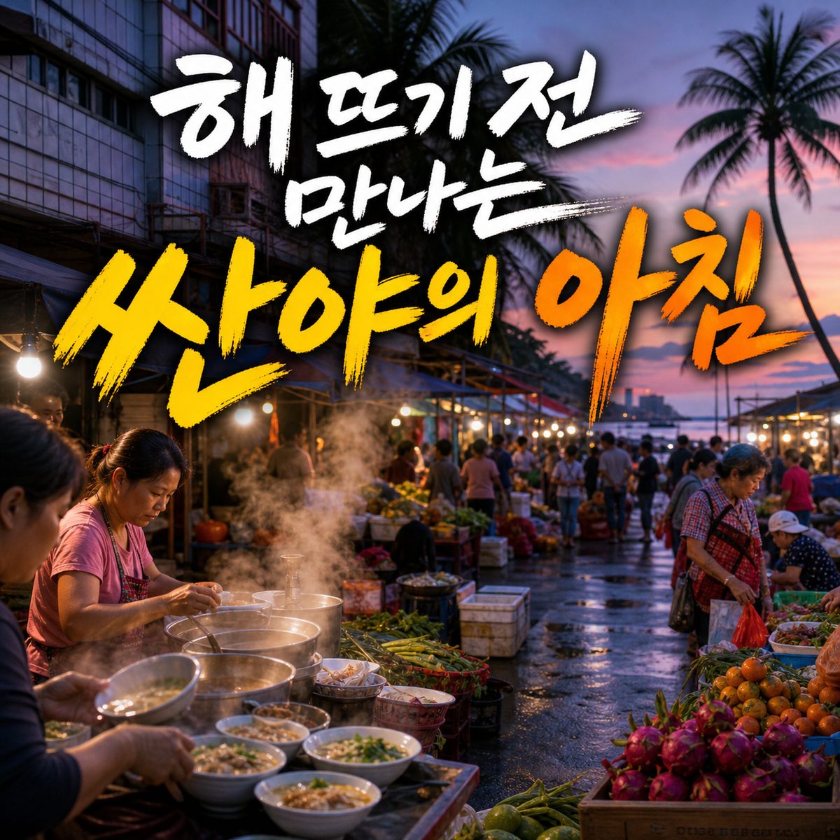 해 뜨기 전에 움직이면 만나는 싼야의 진짜 아침