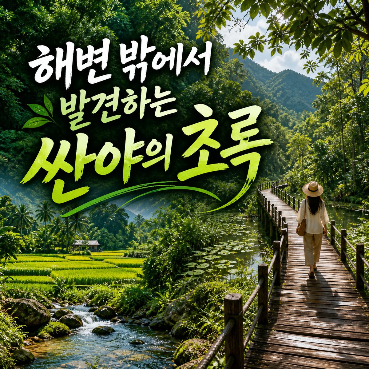 해변을 벗어나야 보이는 싼야의 초록