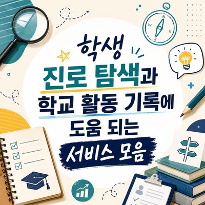 학생 진로 탐색과 학교 활동 기록에 도움 되는 서비스 모음