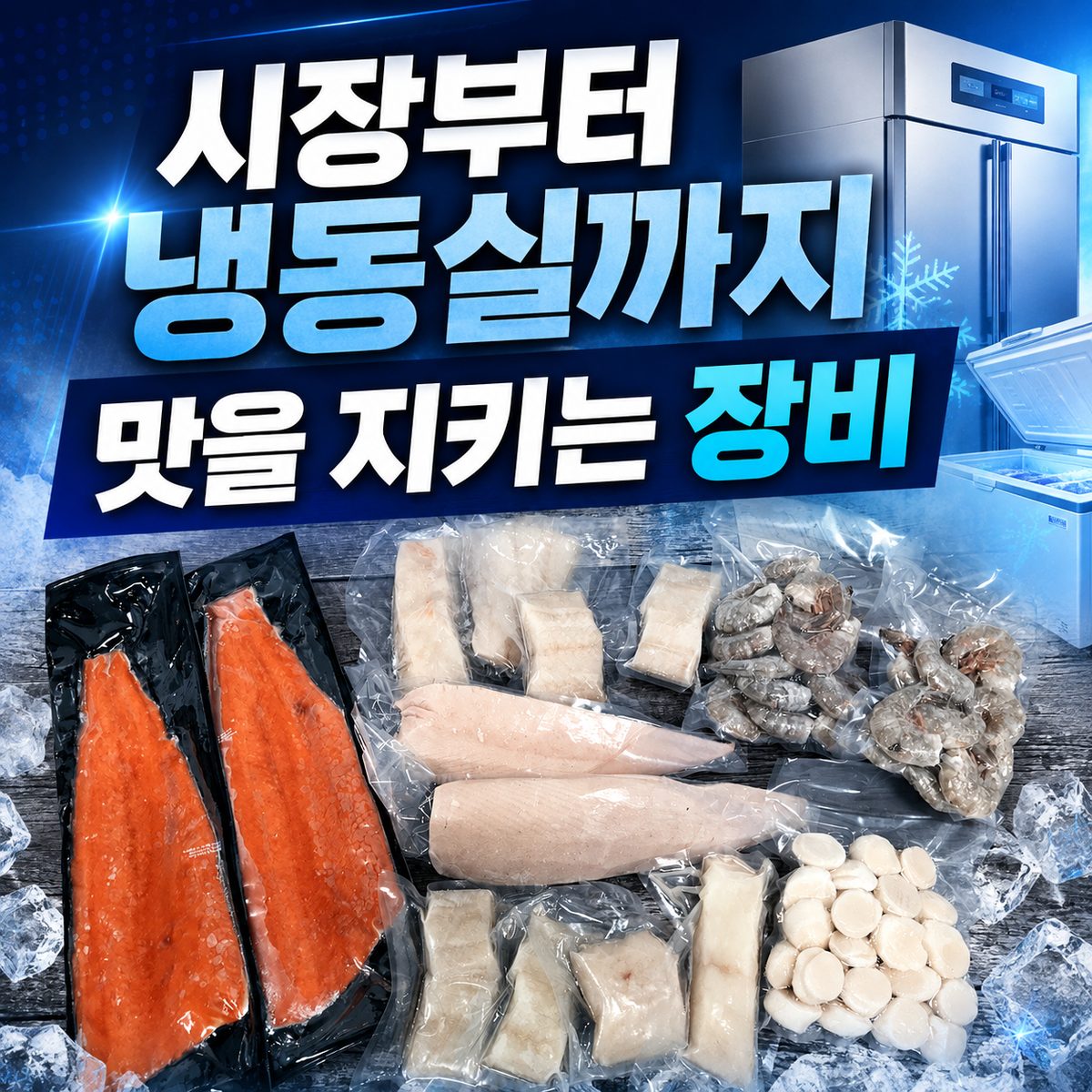 시장부터 냉동실까지 맛을 지키는 장비