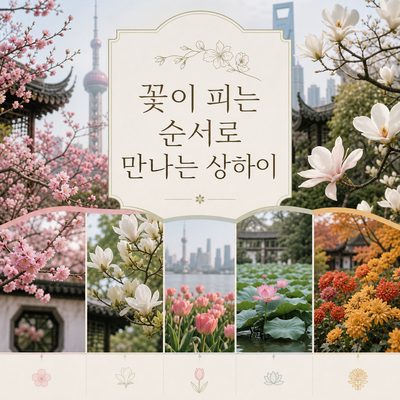 꽃이 피는 순서로 만나는 상하이
