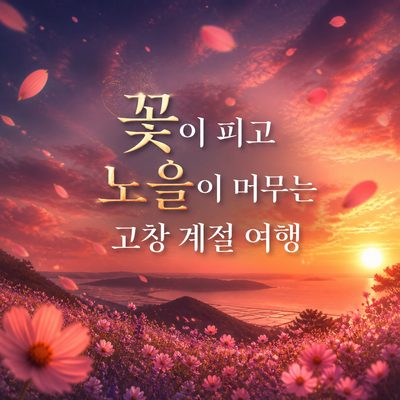 꽃이 피고 노을이 머무는 고창 계절 여행