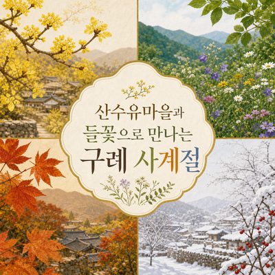 산수유마을과 들꽃으로 만나는 구례 사계절