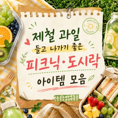 제철 과일 들고 나가기 좋은 피크닉·도시락 아이템 모음